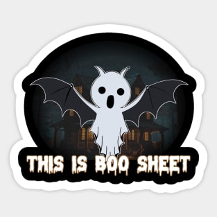 cute bat ghost Sticker